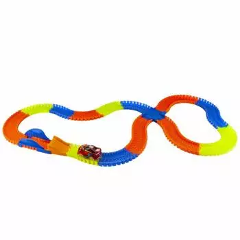 1toy "Гибкий Трек 206 деталей - Т16712, машинка на р/у"