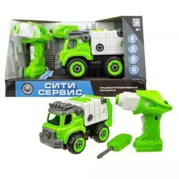 1toy Сити-сервис экослужба на р/у 18 см, 2,4 ГГц, разборный