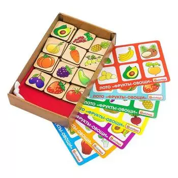 ALATOYS Лото "Фрукты-овощи"