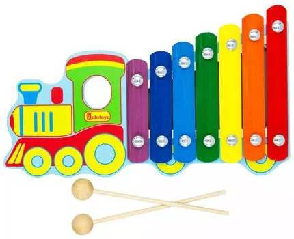 ALATOYS Металлофон Паровозик