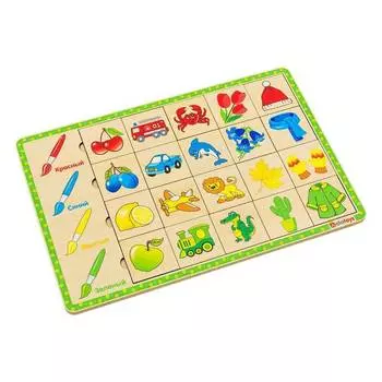 Alatoys Пазл-ассоциации "Цвета"