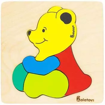 ALATOYS Пазл с контуром Медведь