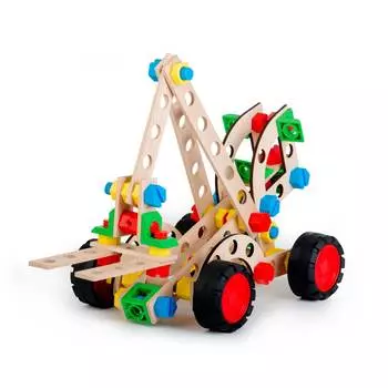 Alexander деревянный конструктор "Вилочный погрузчик 3x1 - Джуниор"