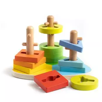 ANDREU Toys Деревянная логическая пирамидка