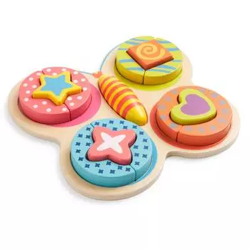 ANDREU Toys Пазл-вкладыш "Бабочка"