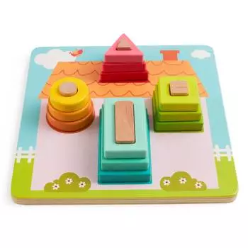 ANDREU Toys Пазл-вкладыш "Гео Хаус"