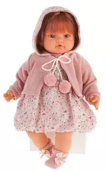 Antonio Juan 1671Bl Озвученная Кукла Изабелла в светло-розовом, 42 см