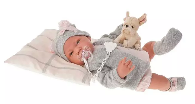 Antonio Juan 3386G Кукла Валерия в сером, 40 см