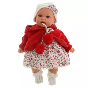 Antonio Juan Кукла Азалия в красном, озвученная, 27 см
