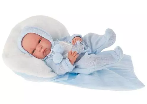 Antonio Juan Кукла-младенец Диана в голубом, 33 см