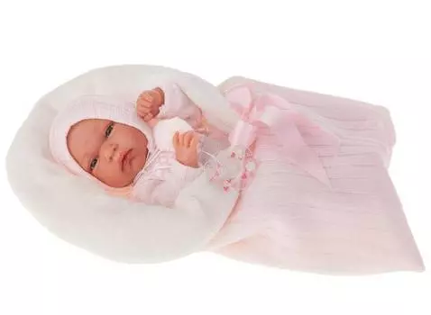 Antonio Juan Кукла-младенец Эльза в розовом, 33 см
