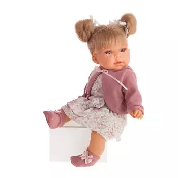 Antonio Juan Озвученная кукла Альма в фиолетовом, 37 см