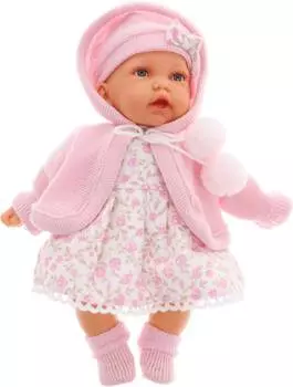 Antonio Juan Озвученная кукла Азалия в розовом, 27 см