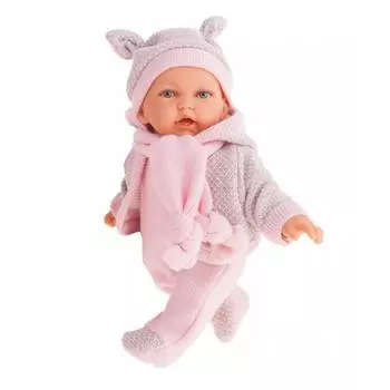 Antonio Juan Озвученная кукла Ромина в светло-розовом, 27 см