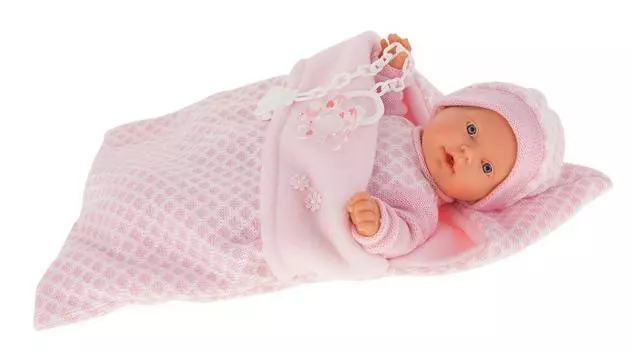 Antonio Juan Плачущая кукла Мерсе в розовом в конверте, 27 см