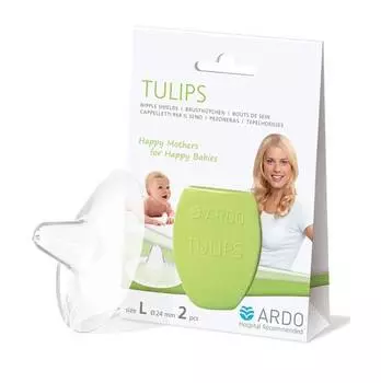 ARDO Силиконовая защитная накладка на грудь Tulips, размер L