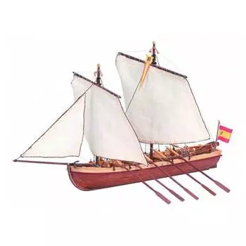 Artesania Latina Сборная деревянная модель капитанской шлюпки корабля SANTISIMA TRINIDAD, 1/50