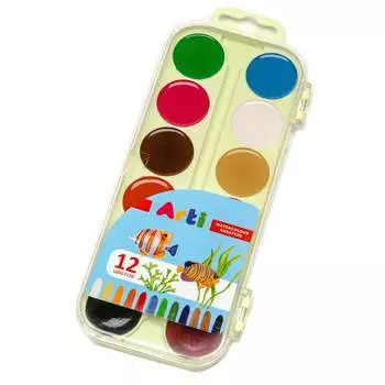 Arti Акварель медовая полусухая "Craft and joy", 12 цветов