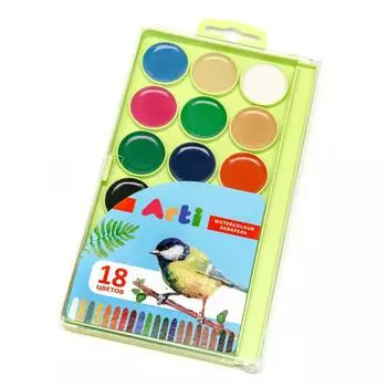 Arti Акварель медовая полусухая "Craft and joy", 18 цветов