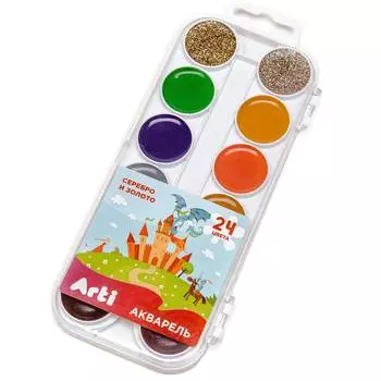 Arti Акварель медовая полусухая "Сказочный мир", 24 цвета