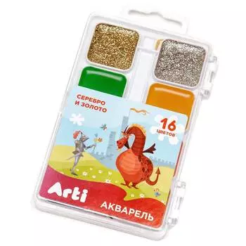 Arti Акварель медовая полусухая "Сказочный мир", 16 цветов