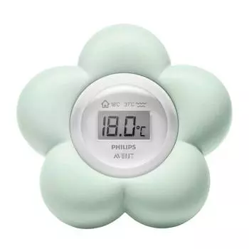 Avent Цифровой термометр для воды и воздуха, светло-зеленый