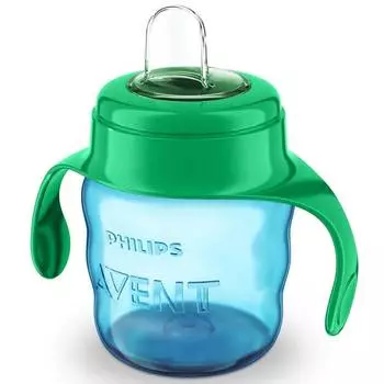 Avent Поильник Comfort с носиком и ручками 6 мес+, 200 мл, голубой