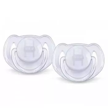 Аvent Пустышка Classic силиконовая 6-18 мес, 2 шт., прозрачный