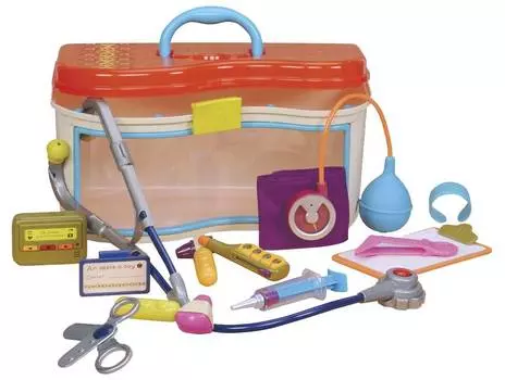 B.Toys "Игровой набор медицинский чемодан с оранжевой крышкой"