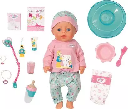 BABY born Кукла Интерактивная "Чистим зубки", 43 см