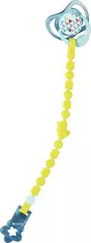 BABY born "Соска с цепочкой для кукол голубая с зеленой цепочкой"