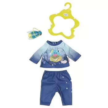 Baby born Удобный костюмчик и светлячок-ночник 43 см, синий