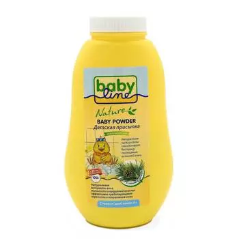 Babyline Детская присыпка с сосновой пыльцой, 125 г