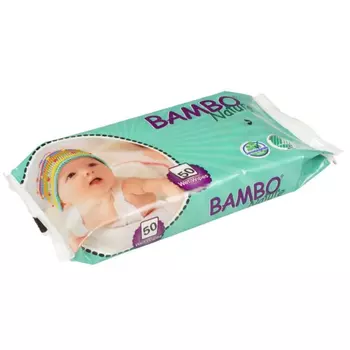 Bambo Nature Влажные салфетки без отдушек №50
