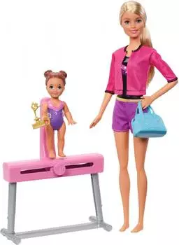 Barbie Игровой набор «Барби-гимнастка» блондинка