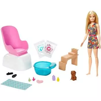 Barbie Игровой набор для маникюра/педикюра "Mani-Pedi Spa"