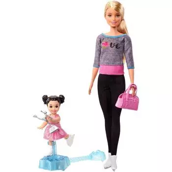 Barbie Игровой набор "Барби-тренер по фигурному катанию"