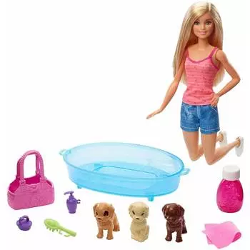 Barbie Игровой набор "Купание щенков"
