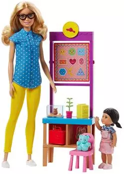 Barbie Игровой набор с куклой "Учитель" из серии Профессии