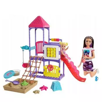 Barbie Кукла Барби "Скиппер на детской площадке"