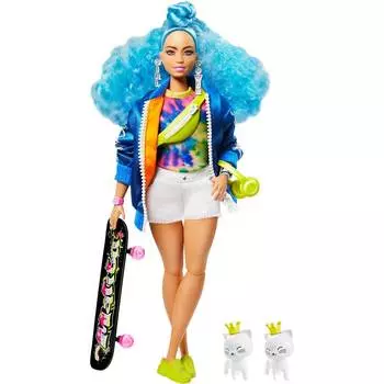 Barbie Кукла Экстра с голубыми волосами