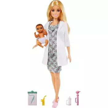 Barbie Кукла Педиатр с малышом-пациентом