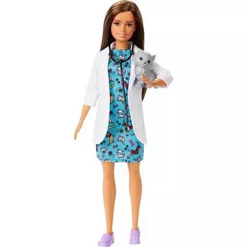 Barbie Кукла "Кем быть? Ветеринар", 29 см