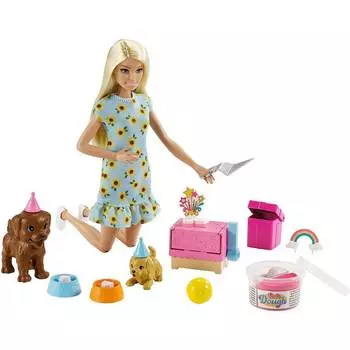 Barbie Кукла с питомцами "Вечеринка"