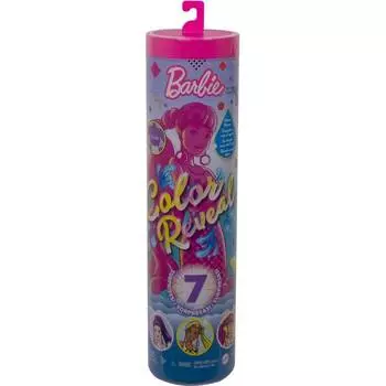 Barbie Color Reveal Кукла-сюрприз Волна 2 с фиолетовой куклой