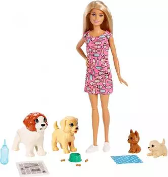 Barbie Игровой набор "Barbie и щенки"