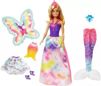 Barbie "Сказочная принцесса-фея-русалка" - кукла Барби