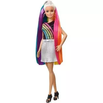 Barbie с Радужными волосами блондинка
