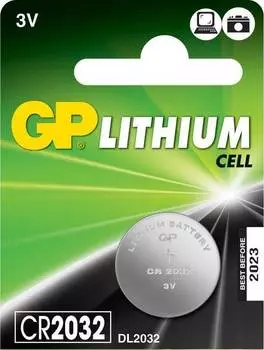 Батарейка литиевая "GP Batteries", тип СR2032, 3В, 1 шт