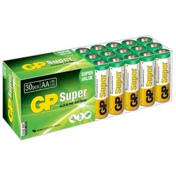Батарейка щелочная GP Super AA, 1.5V, 30 шт.